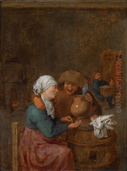 Wirtshausinterieur Oil Painting by Adriaen Jansz van Ostade