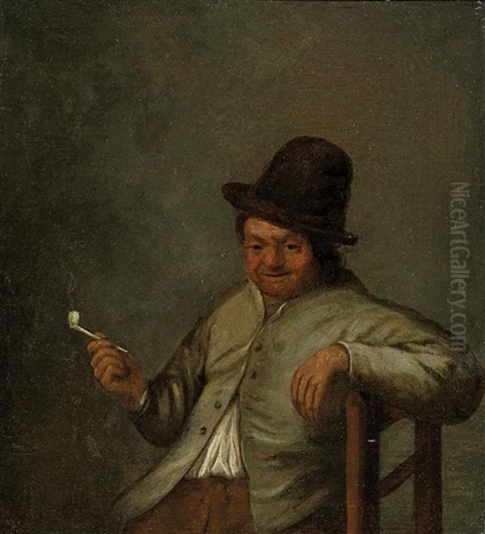 Ein Raucher Oil Painting by Adriaen Jansz van Ostade