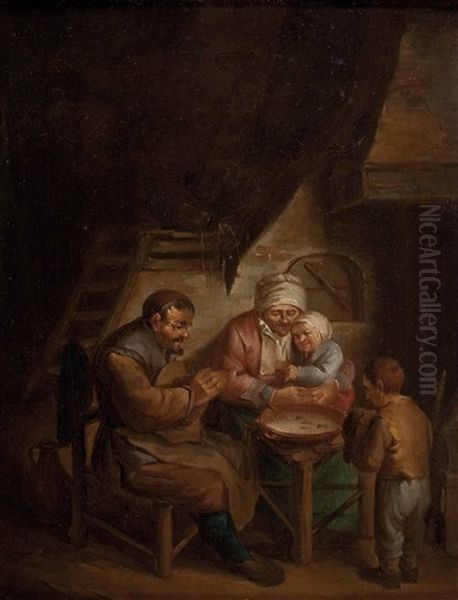 Das Tischgebet Oil Painting by Adriaen Jansz van Ostade