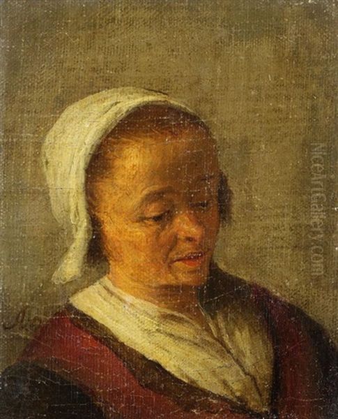 Bildnis Einer Bauerin Oil Painting by Adriaen Jansz van Ostade