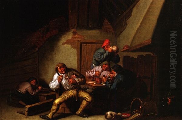 Wirtshausszene Oil Painting by Adriaen Jansz van Ostade