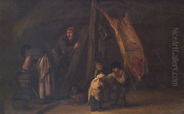 Das Geschlachtete Schwein Oil Painting by Adriaen Jansz van Ostade