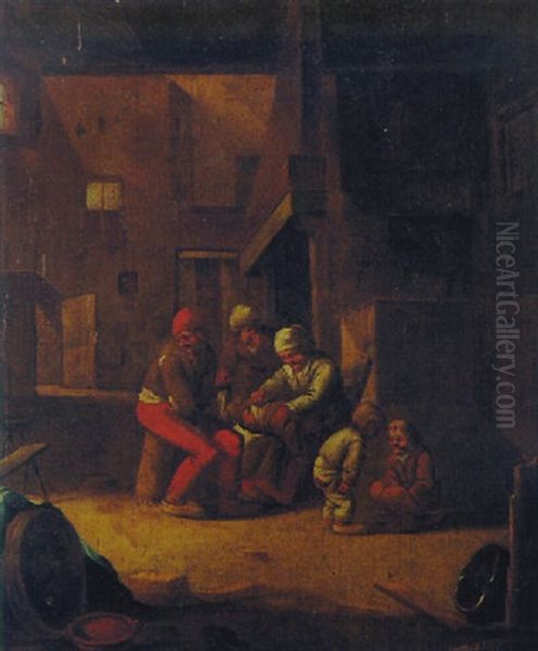 Scene D'interieur Oil Painting by Adriaen Jansz van Ostade