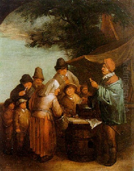 The Quack-doctor Oil Painting by Adriaen Jansz van Ostade