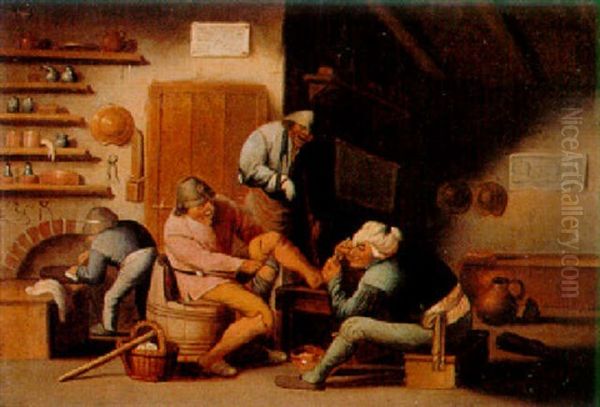 The Five Senses Oil Painting by Adriaen Jansz van Ostade