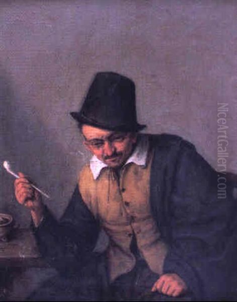 Portrait D'un Fumeur Oil Painting by Adriaen Jansz van Ostade