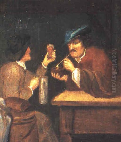 Fumeur Et Buveur Oil Painting by Adriaen Jansz van Ostade