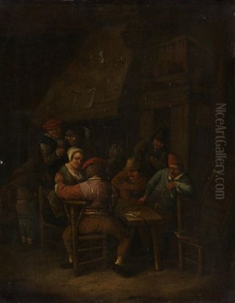 Schenkenszene Oil Painting by Isaac Van Ostade