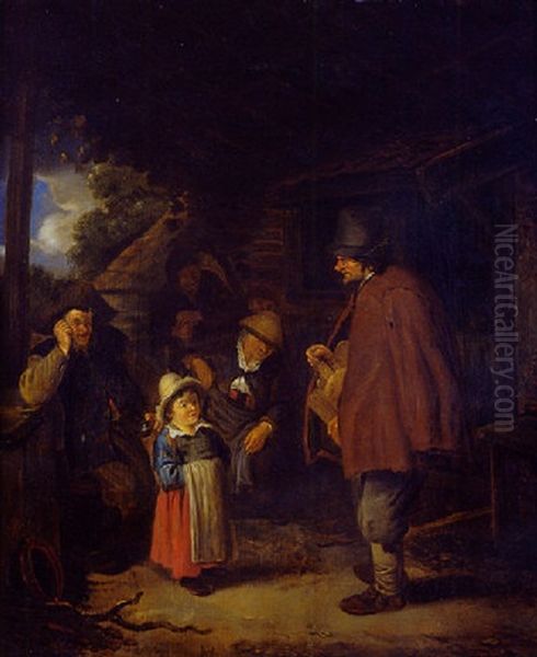 Le Menetrier Oil Painting by Isaac Van Ostade