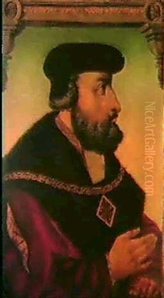 Portrat Von Konig Friedrich Iii Oil Painting by Michael Ostendorfer