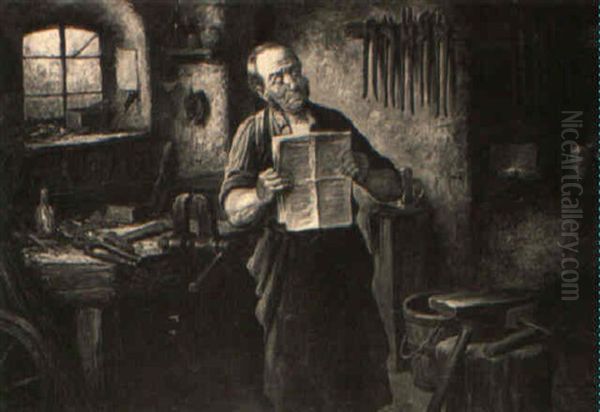 The Blacksmith Oil Painting by Carl Ostersetzer