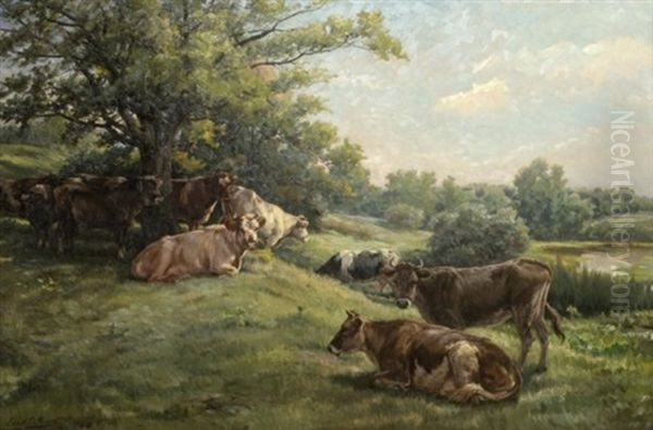 Siesta Oil Painting by Edmund Henry Osthaus