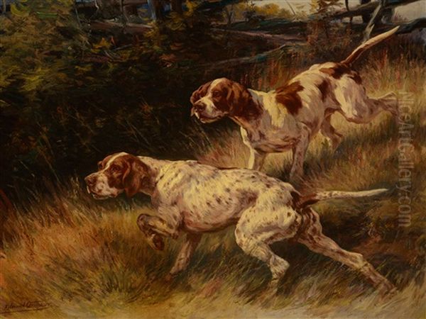 Hunters Oil Painting by Edmund Henry Osthaus