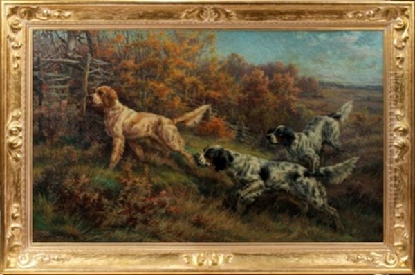 Hunting Dogs On The Scent Oil Painting by Edmund Henry Osthaus