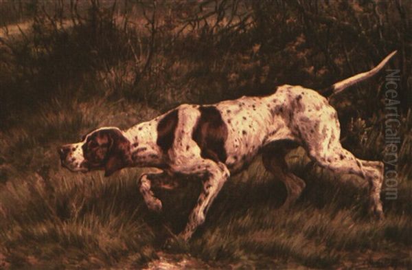 Pointer On Game Oil Painting by Edmund Henry Osthaus