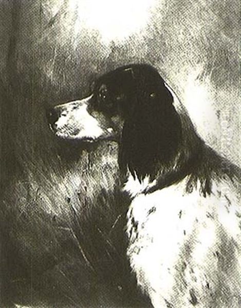 Portrait Of An English Setter Oil Painting by Edmund Henry Osthaus