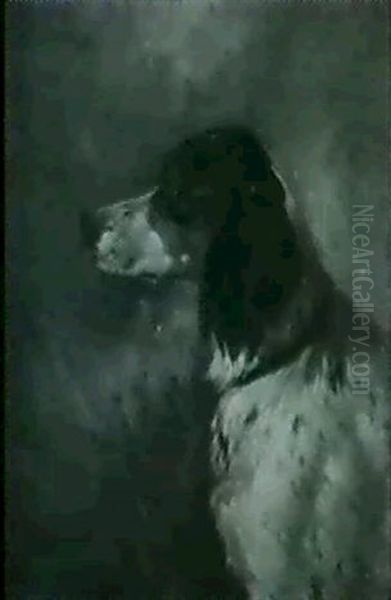 Profile Of A Dog Oil Painting by Edmund Henry Osthaus