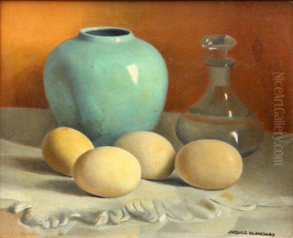 Nature-morte Aux Oeufs Oil Painting by Jacques Blanchard