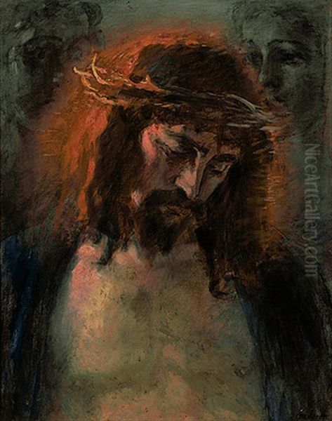 Ecce-homo-kopf Oil Painting by Alexander Karl von Otterstedt