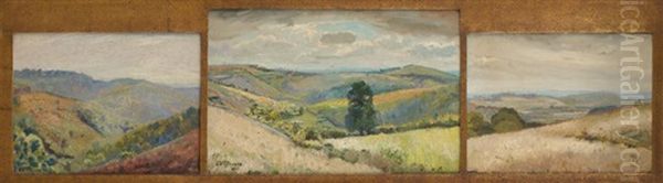 Vues Des Ardennes (various Sizes, Triptych) by Henri Ottevaere