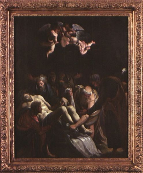 La Deposition Du Christ Oil Painting by Pasquale Ottino