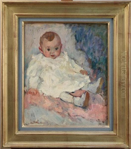 Bebe Assis Oil Painting by Henri Ottmann