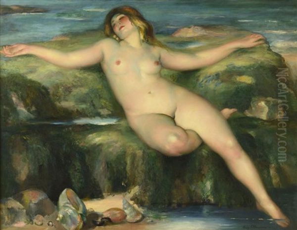 Femme Nue Oil Painting by Henri Ottmann