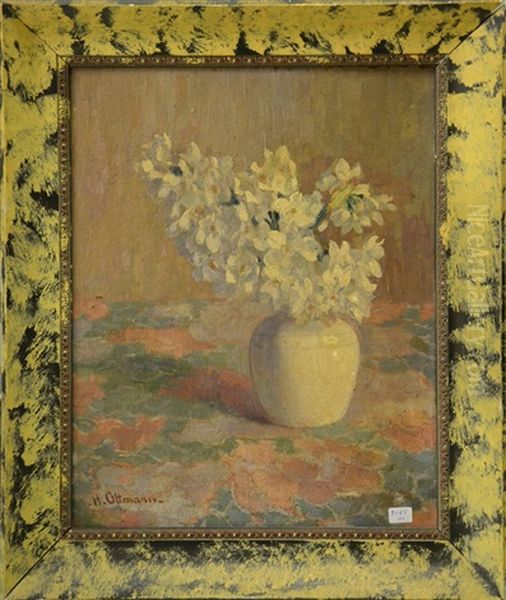 Fleurs Oil Painting by Henri Ottmann