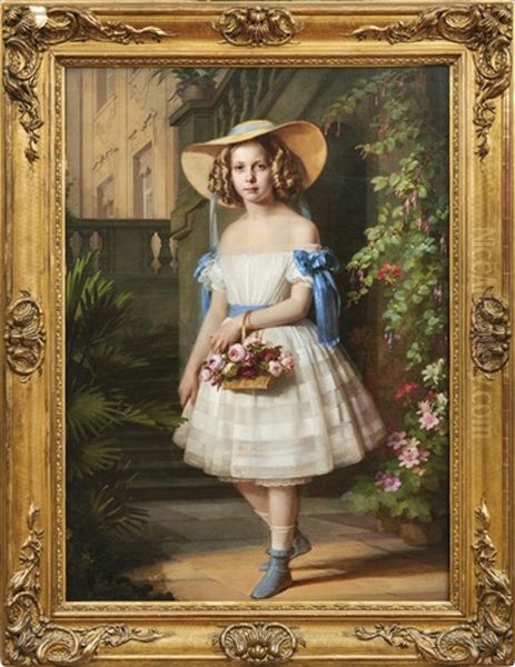 Bildnis Der Prinzessin Elisa Friederike Von Radziwill Oil Painting by Johann Samuel Otto