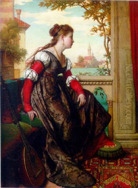 Distant Thoughts Oil Painting by Pierre Jan van der Ouderaa