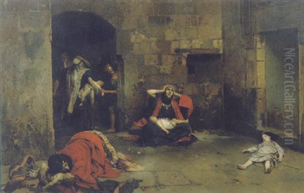 La Strage Degli Innocenti Oil Painting by Pierre Jan van der Ouderaa