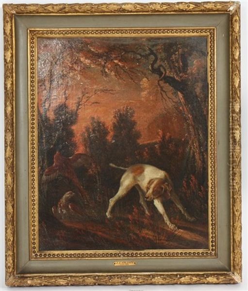 Scene De Chasse Oil Painting by Jacques Charles Oudry