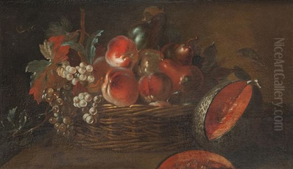 Nature Morte Aux Fruits Oil Painting by Jacques Charles Oudry