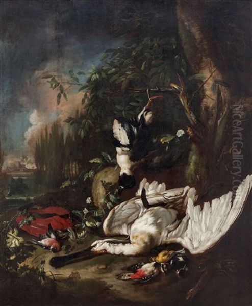 Groses Jagdstillleben Oil Painting by Jean-Baptiste Oudry