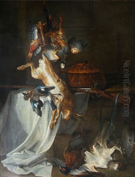 Nature Morte Au Trophee De Chasse Oil Painting by Jean-Baptiste Oudry