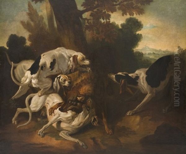 La Chasse Au Loup Oil Painting by Jean-Baptiste Oudry