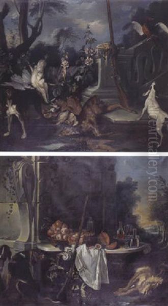 Trophee De Chasse Oil Painting by Jean-Baptiste Oudry