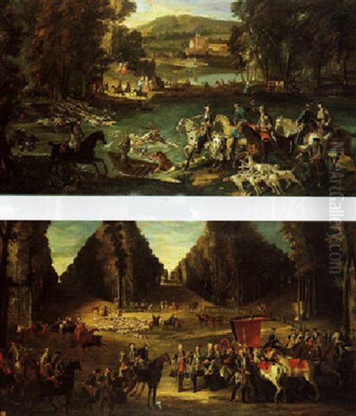 Foret De Compiegne Oil Painting by Jean-Baptiste Oudry