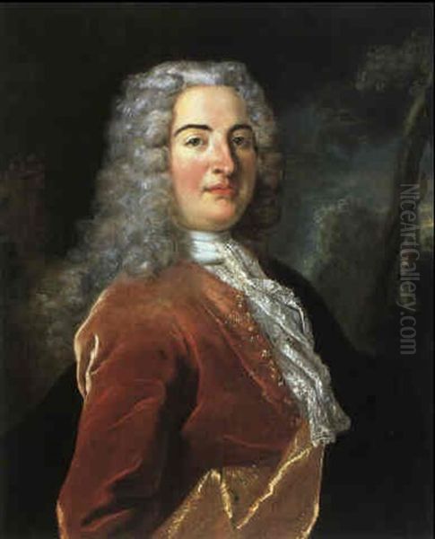 Portrait D'homme Oil Painting by Jean-Baptiste Oudry