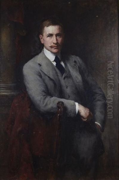 Portrait Of Edward Alexander James Johnson Ferguson Oil Painting by Walter William Ouless