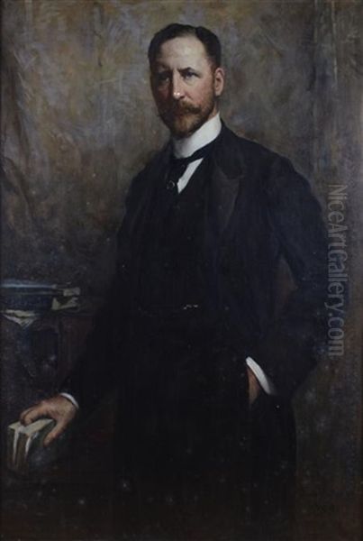 Portrait Of Sir Jabez Johnson-ferguson Oil Painting by Walter William Ouless