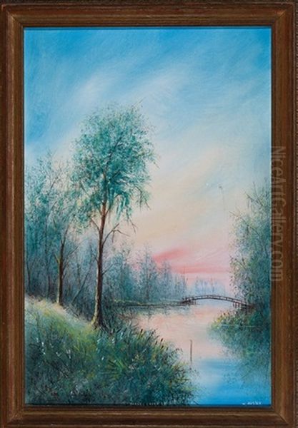 Barnes Creek, Made Near Lyle's Bridge, Louisiana Oil Painting by Will Ousley