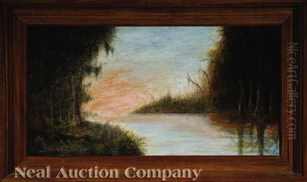 West Fork Of Calcasieu River, Southwest Louisiana Oil Painting by Will Ousley