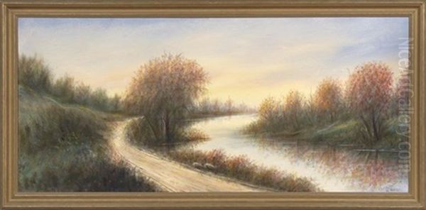 The Old Ferry Road, Westlake, Louisiana Oil Painting by Will Ousley