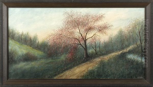 Red Buds Of Louisiana Oil Painting by Will Ousley