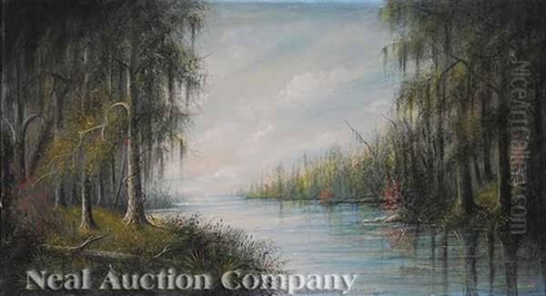 West Fork Of Calcasieu River, Louisiana, No. 259 Oil Painting by Will Ousley