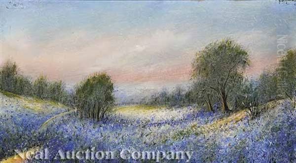 Texas Bluebonnets Oil Painting by Will Ousley