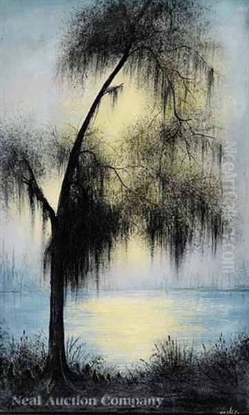 Tree In The Bayou Oil Painting by Will Ousley