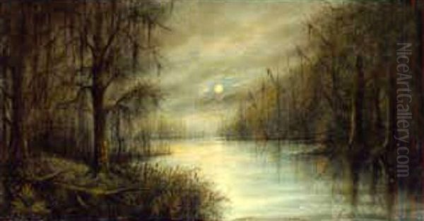 West Fork Of Calcasieu River, S.w., La. Oil Painting by Will Ousley