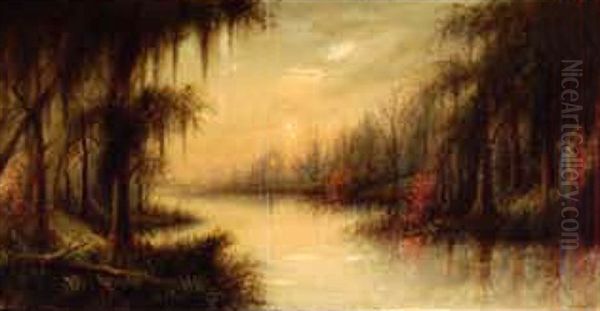 The West Fork Of Calcasieu River, S.w., La. Oil Painting by Will Ousley